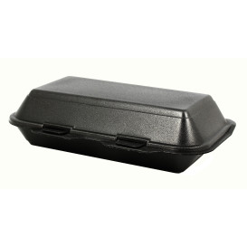 Embalagem Foam LunchBox Preto 240x155x70mm (125 Uds)