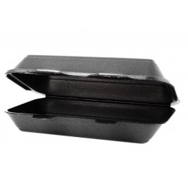 Embalagem Foam LunchBox Preto 240x155x70mm (500 Uds)