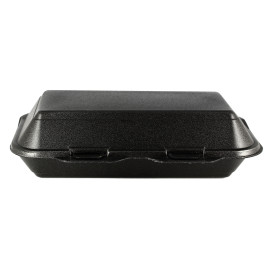 Embalagem Foam LunchBox Preto 240x155x70mm (500 Uds)