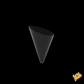 Cone Plástico Degustação Slice Transp. 55 ml (120 Uds)
