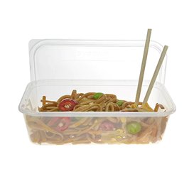 Embalagens Platico Rectangular Transp. 500ml (50 Uds)