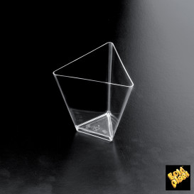 Tigela Degustação Triangle Transparente 70 ml (500 Unidades)