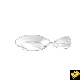 Colher Degustação Single-Dose Fish Transp. 120 mm (600 Unidades)