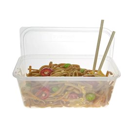 Embalagens Platico Rectangular Transp. 750ml (50 Uds)