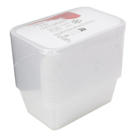 Embalagens Platico Rectangular Transp. 750ml (50 Uds)