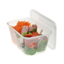 Embalagens Platico Rectangular Transp.1.000ml (50 Uds)