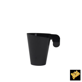 Chavena Plastico Café Design Preto 72ml (240 Uds)