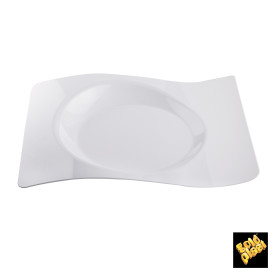 Prato Plastico "Forma" Branco 28x23 cm (12 Unidades)