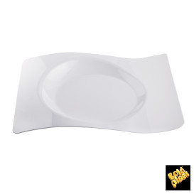 Prato Plastico "Forma" Branco 28x23 cm (180 Unidades)