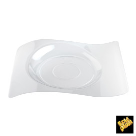Prato Plastico "Forma" Transparente 28x23 cm (12 Unidades)