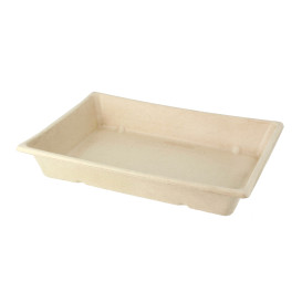 Bandeja Bio da cana-de-açúcar 220x160x40mm (50 Uds)