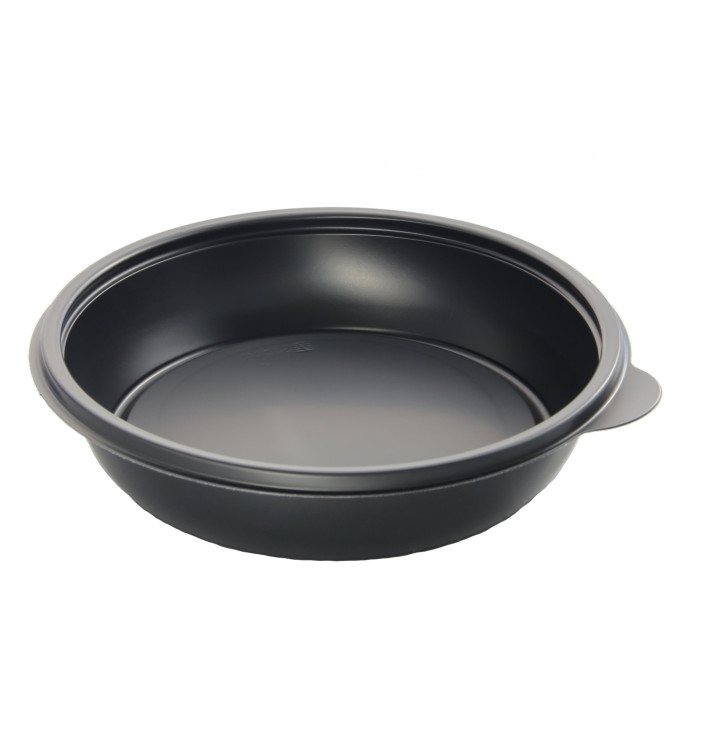 Embalagem Plastico Redondo Preto 1000ml Ø19cm Embalagem Plastico Redondo Preto 1000ml Ø19cm