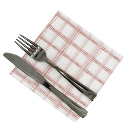 Guardanapos Quadrados Vermelhos 33x33 1 Folha (80 Uds)
