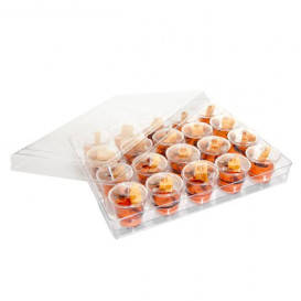 Kit Bandeja + 20 Bols Redondo Trans. (1 Ud)