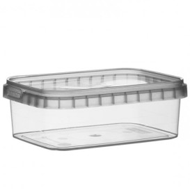 Embalagem Plastico e Tampa Inviolável 280ml 12x8cm (24 Uds)