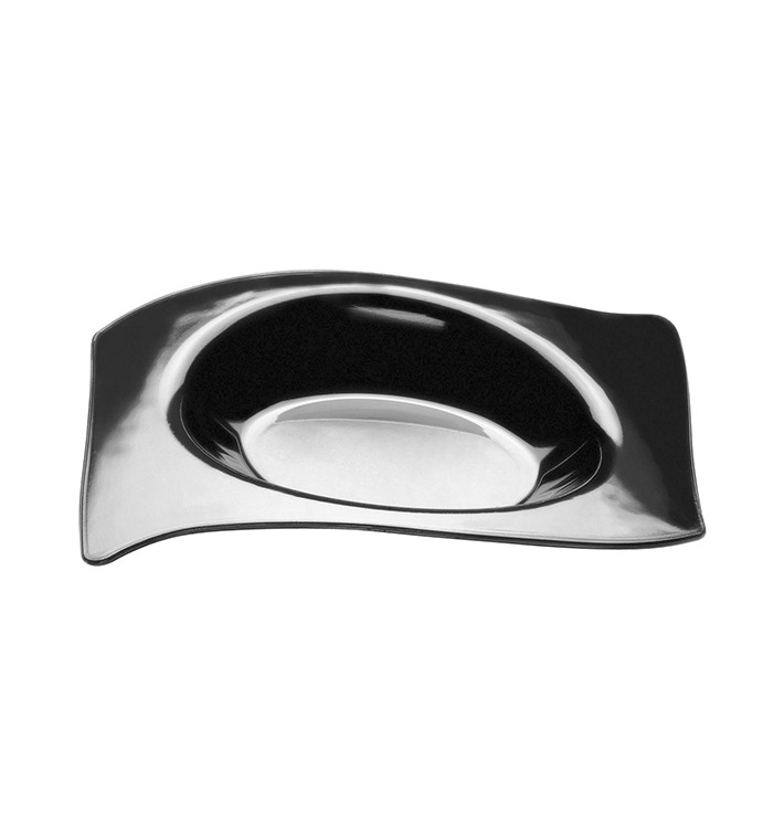 Prato Degustação Flat Preto 8x6,6 cm (50 Unidades) Prato Degustação Flat Preto 8x6,6 cm (50 Unidades)