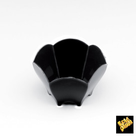 Tigela Degustação Tulip Preto 70 ml (25 Unidades)