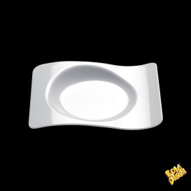 Prato Degustação Forma Branco 8,0x6,6 cm (50 Uds)