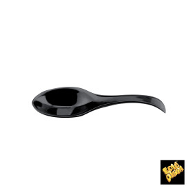 Colher Degustação Single-Dose Preto 120 mm (30 Uds)