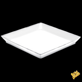 Bandeja Degustação Medium Branco 13x13 cm (12 Uds)