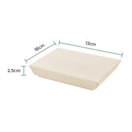 Tampa de Madeira 18x13cm (25 Uds)