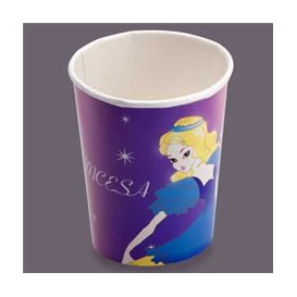 Copo Cartão Desenho Princesa 200 ml (25 Unidades)