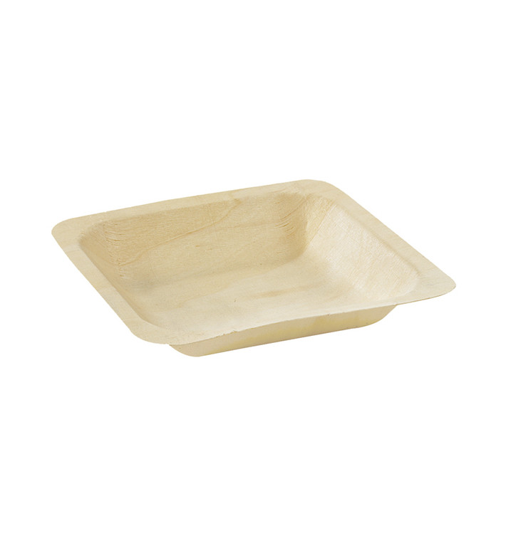 Plato de Madeira Quadrado 14,1x14,1x2,5cm Plato de Madeira Quadrado 14,1x14,1x2,5cm