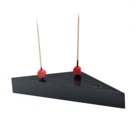 Suporte de Bambu Preto para Picks 140x80mm 
