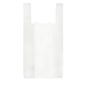 Saco Plastico Alça Branco 30x40cm 