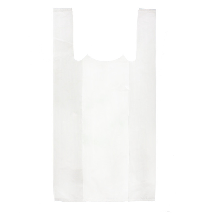 Saco Plastico Alça Branco 30x40cm 