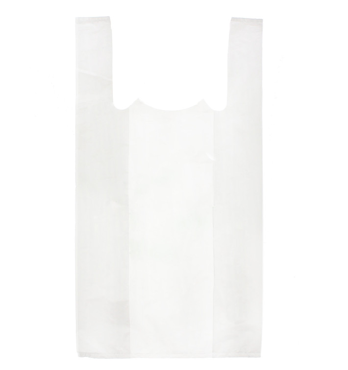 Saco Plastico Alça Branco 35x40cm 