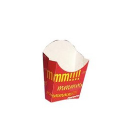 Caixa Batata Frita Mediana 8,2x3,5x12,5cm (25 Uds)  