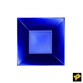 Prato Plastico Fundo Azul Nice Pearl PP 180mm (25 Uds)