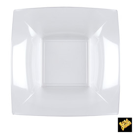 Prato Plastico Fundo Transp. Nice PS 180mm (25 Uds)