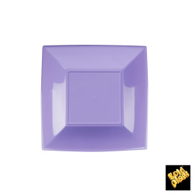 Prato Plastico Raso Lilas Nice PP 180mm (25 Uds)