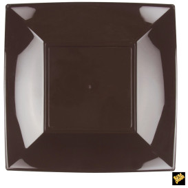 Prato Plastico Raso Marrom Nice PP 290mm (144 Uds)