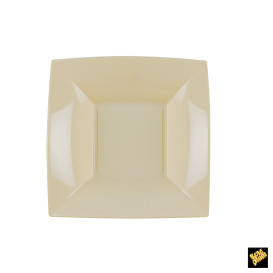 Prato Plastico Fundo Creme Nice PP 180mm (300 Uds)