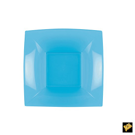 Prato Plastico Fundo Turquesa Nice PP 180mm (300 Uds)