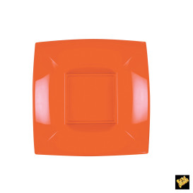 Prato Plastico Fundo Laranja Nice PP 180mm (300 Uds)