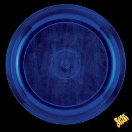 Prato de Plastico Azul Round PP Ø290mm (300 Uds)