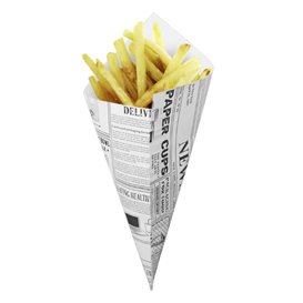 Cone de Papel Antigordura 240mm 100g  (2.000 Uds)