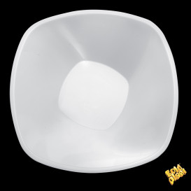 Tigela Plastico PP "Square" Branco 3000ml Ø27,7cm (3 Uds)