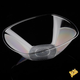 Tigela Plastico PS Cristal "Square" 3000ml Ø27,7cm (3 Uds)