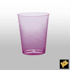 Copo Plastico Moon Cristal Lilás Transp. PS 350ml (20 Uds)