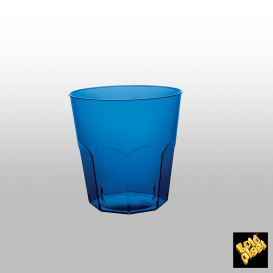 Copo Plastico Azul Transp. PS  Ø73mm 220ml (50 Uds)