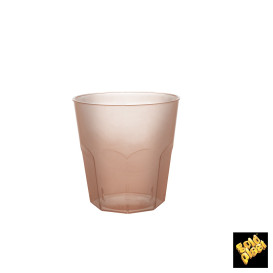Copo Plastico Marrom Transp. PS  Ø73mm 220ml (50 Uds)