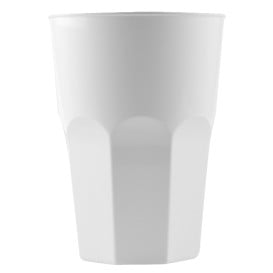 Copo Plastico para Coctel Branco PP Ø84mm 350ml (20 Uds)