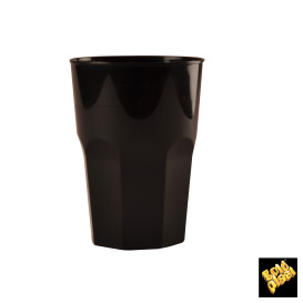 Copo Plastico para Coctel Preto PP Ø84mm 270ml (20 Uds)