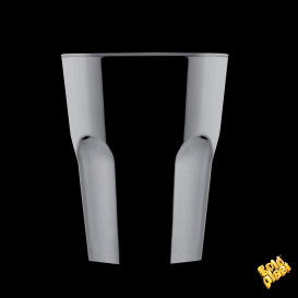 Copo Reutilizáveis SAN Rox Preto 300ml (120 Uds)