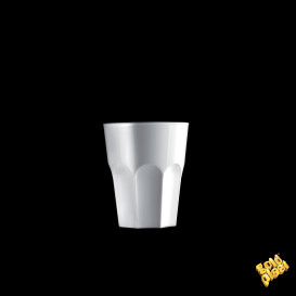 Copo Reutilizáveis SAN para Shot Branco 40ml (6 Uds)
